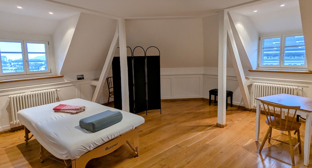 Praxisraum der Körperkantine – Strukturelle Integration St. Gallen